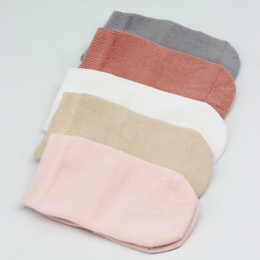 Baby-Socken Basic 5er-Pack – Kurzsocken - 0-6 Monate, Gots zertifiziert, hoher Baumwollanteil