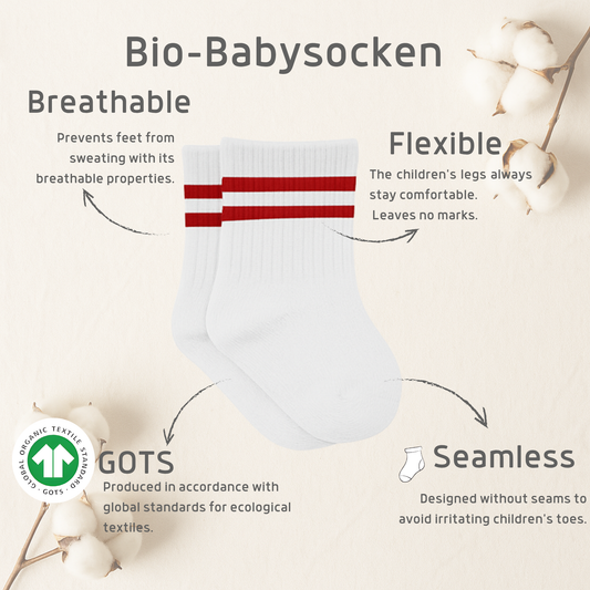 Baby Socken (6er Pack) - Weiß Mix