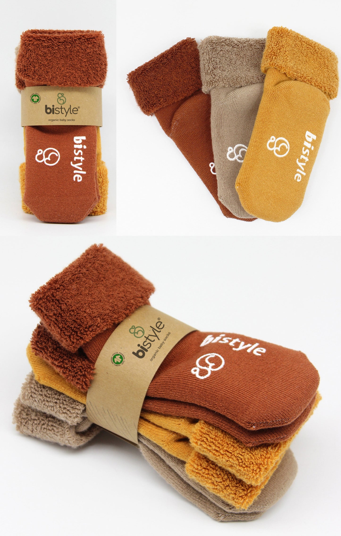 Anti-Rutsch Frottee Socken (3er Pack) - Autumn Style