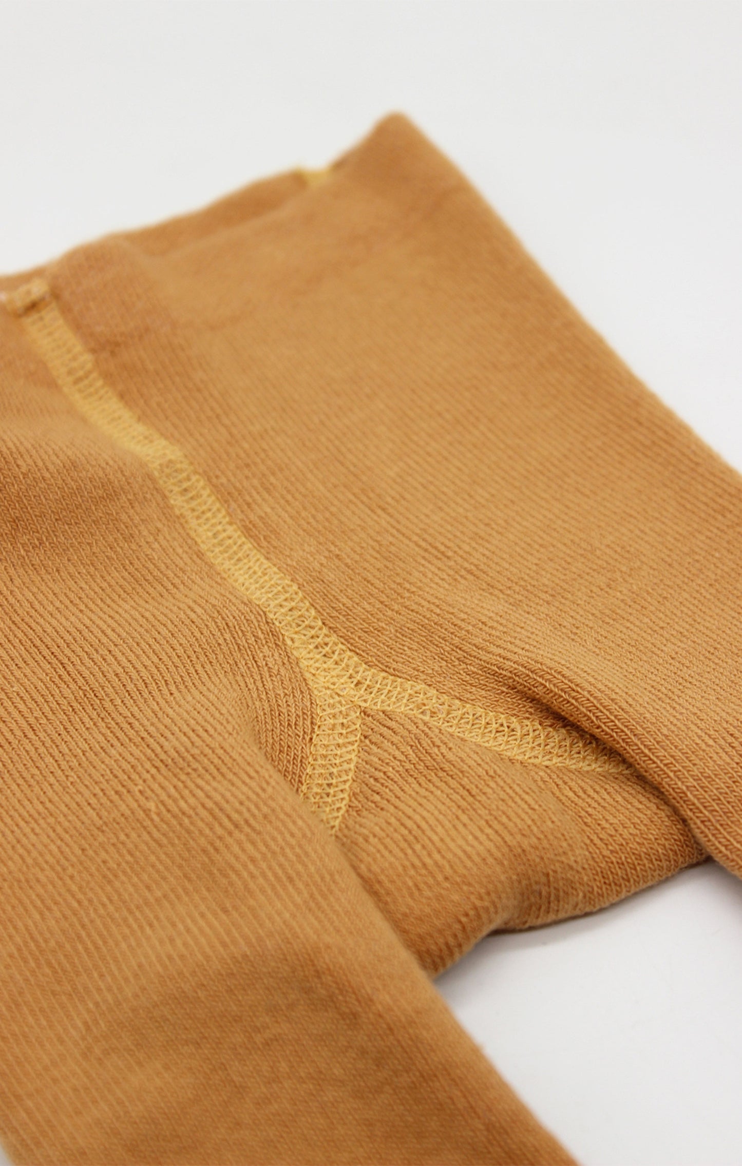 Anti-Rutsch Frottee Strumpfhose - Senfgelb