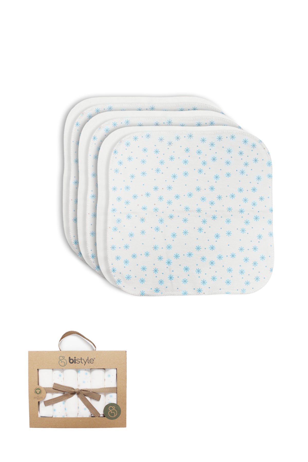 6er-Pack-Baumwolle-Mundtücher - 20x20cm - zertifiziert – Bio Baumwolle