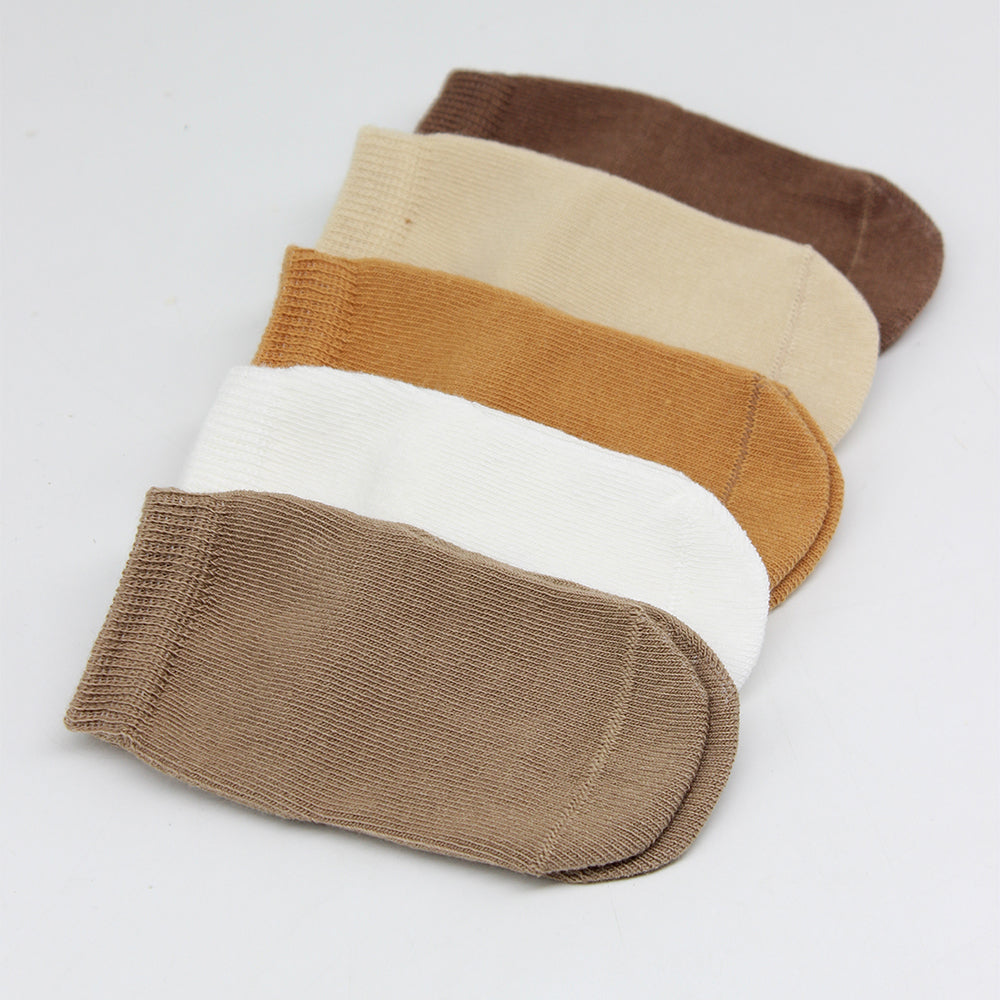 Baby-Socken Basic 5er-Pack – Kurzsocken - 0-6 Monate, Gots zertifiziert, hoher Baumwollanteil