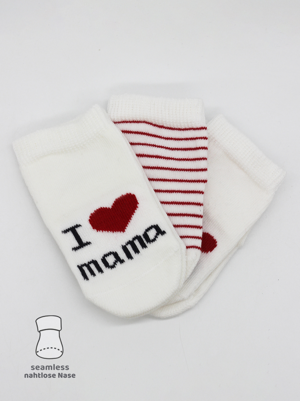 Baby Socken 3er-Pack für Babys Neugeborene Baby Kurzsocken  Bio-Baumwolle 0-3 Monate