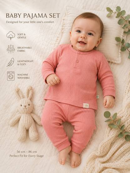 Baby Pyjama Set - Modal Nature Relax - Coral