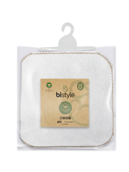 Baby Frottee-Mundtücher - 28x28cm - zertifiziert – Bio Baumwolle 6er-Pack