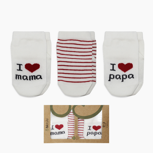 Baby Socken 3er-Pack für Babys Neugeborene Baby Kurzsocken  Bio-Baumwolle 0-3 Monate