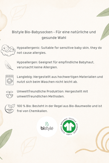 Baby Tennis Socken Bio-Baumwolle 4er Pack