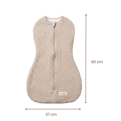 Baby Schlafsack Musselin Kokon Puckschlafsack für Neugeborene (2,5–3,5 kg) | Geschlossene Ärmel | Neu