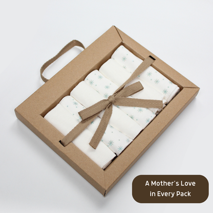 6er-Pack-Baumwolle-Mundtücher - 20x20cm - zertifiziert – Bio Baumwolle