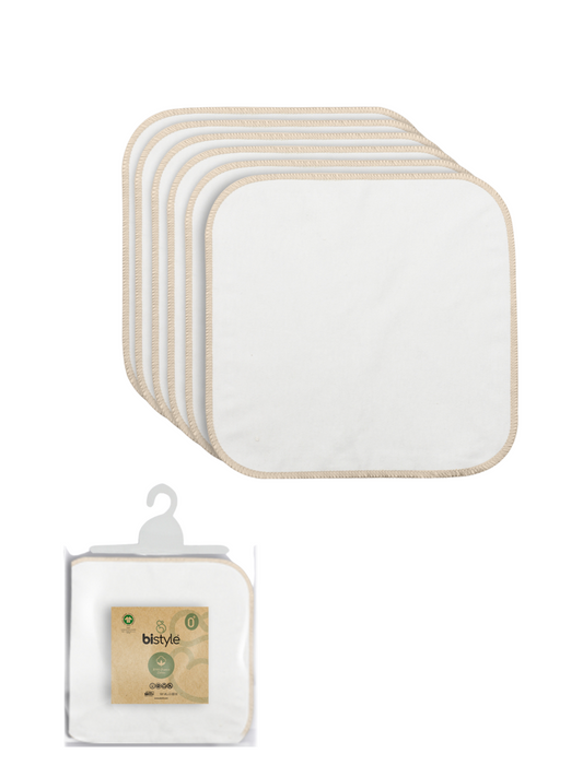 Baby Mundtücher - 28x28cm - zertifiziert – Bio Baumwolle 6er-Pack