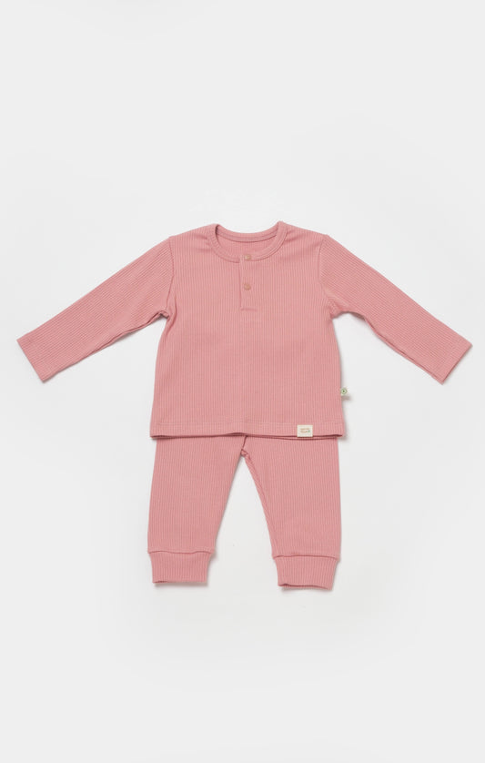 Modal Nature Relax Pyjama Set - Coral