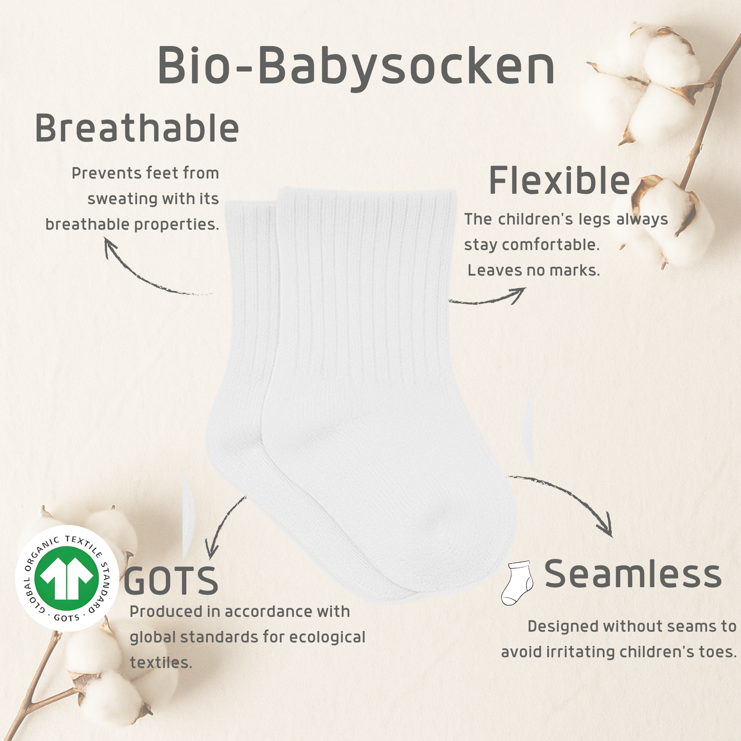 Basic Socken (6er Pack) - Weiß