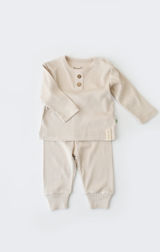 Soft Modal Pyjama Set - Beige