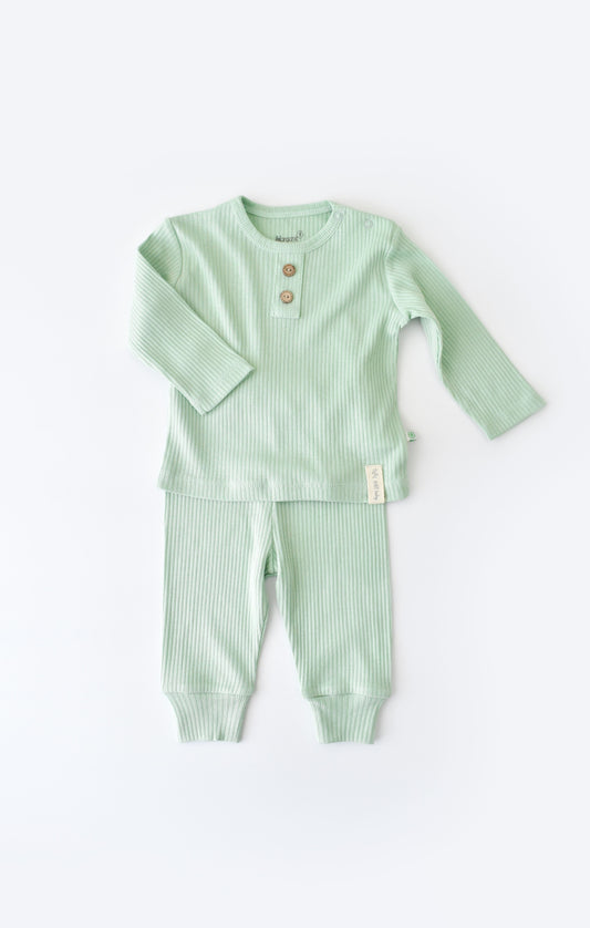 Soft Modal Pyjama Set - Grün