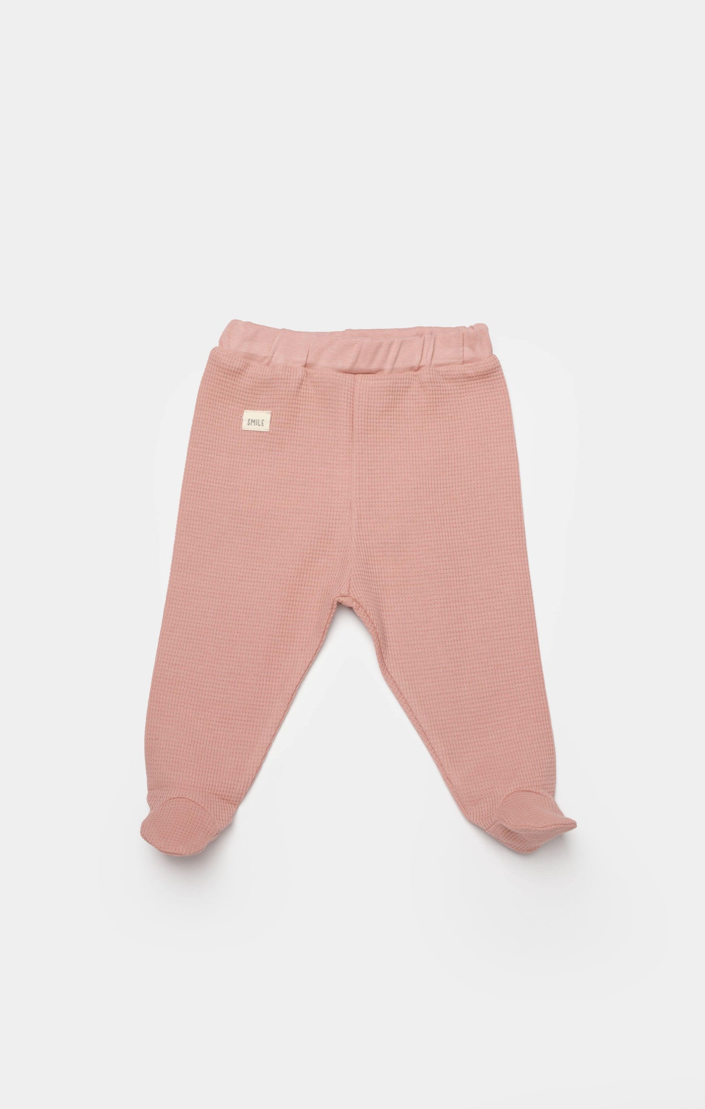 Waffle Smile Hose mit Fuß - Coral